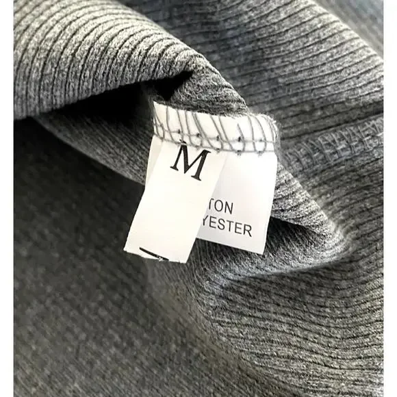 Amazon Gray Long Sleeve Cardigan Top size Medium - Picture 6 of 7